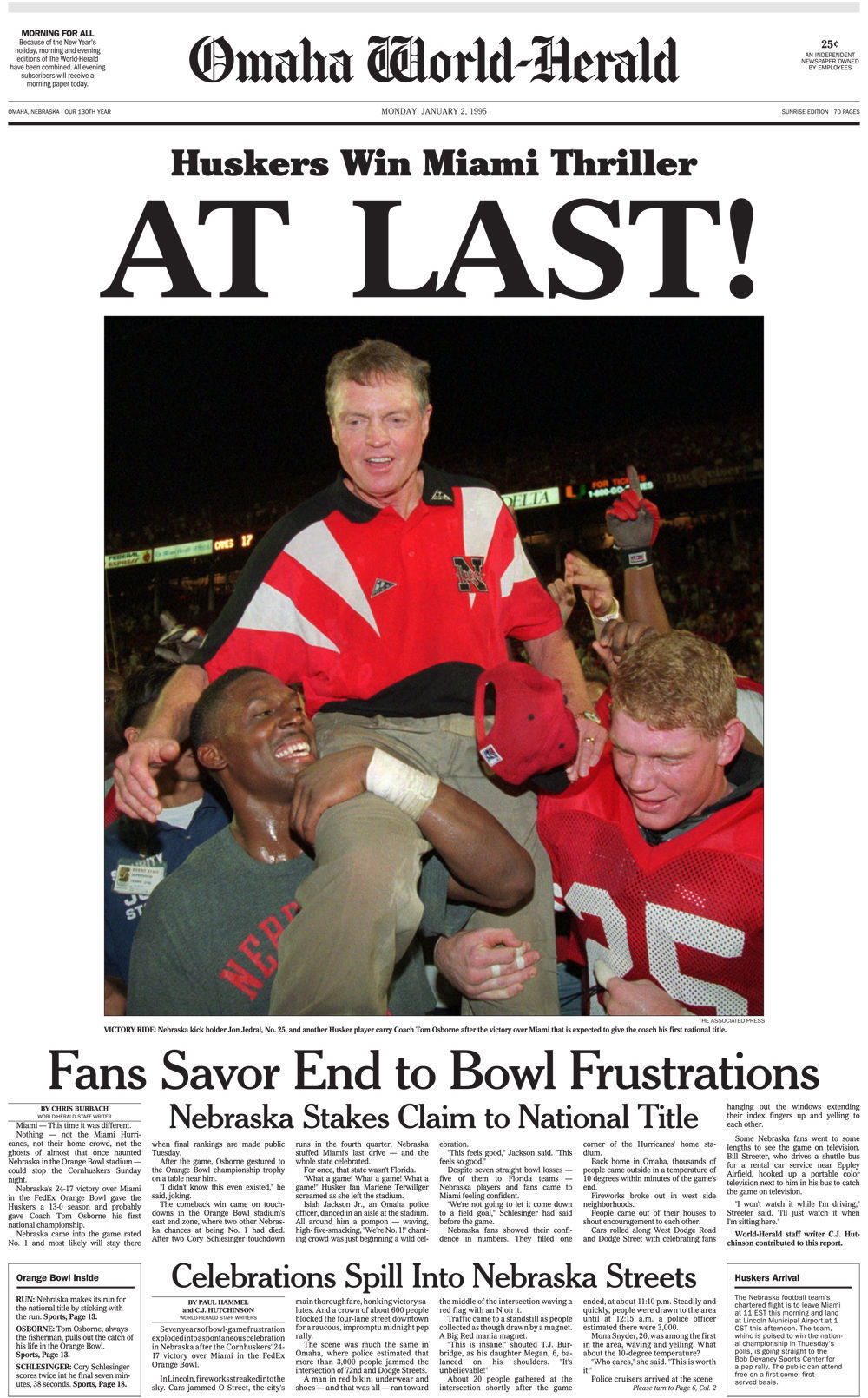 1995: Husker national championship